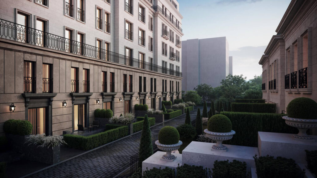 Расположение клубного дома в центре Москвы